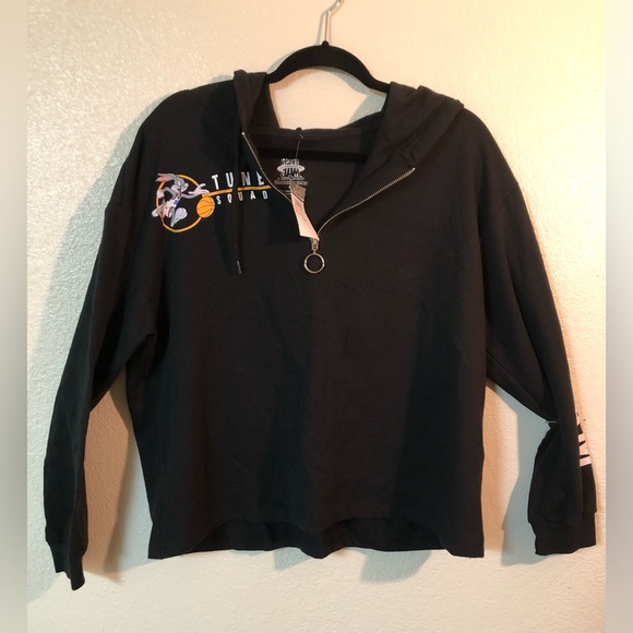 SPACE JAM CROPPED GRAPHIC HOODIE - Picture 2 of 6